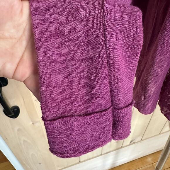 Free People | Justyna Babydoll Boho Long Sleeve Blouse in Raspberry Jam | Size M - Picture 6 of 12